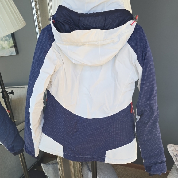 Salomon Brillant Damen Detachable Hooded Ski Jacket Sz S - Picture 8 of 10